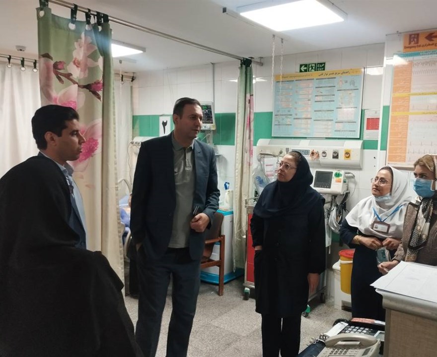 بازدید رئیس دانشکده علوم پزشکی سیرجان از CCU ، MRI و آشپزخانه بیمارستان ثامن‌الحجج (ع)