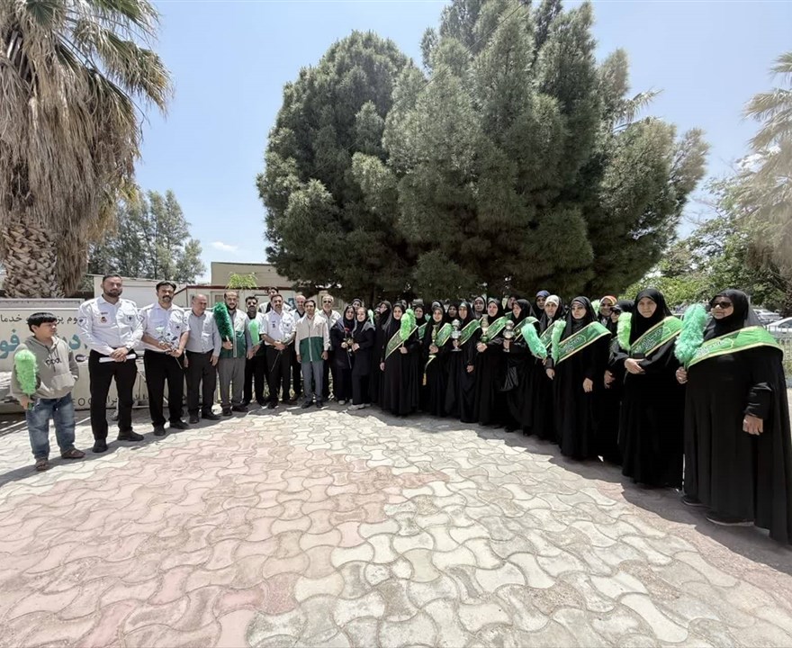 تجلیل خادمیاران سلامت رضوی از کادر ستادی اورژانس پیش‌بیمارستانی سیرجان در دهه کرامت