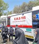 حضور تیم‌های عملیاتی اورژانس سیرجان در مراسم تشییع رهبر شهید انقلاب