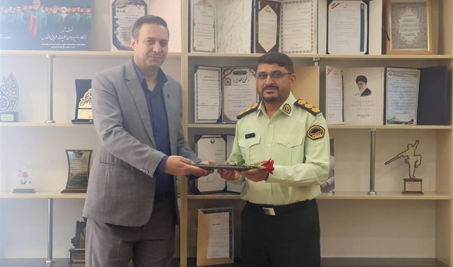 دیدار رییس دانشکده علوم پزشکی سیرجان با فرمانده نیرو انتظامی شهرستان به مناسبت هفته نیروی انتظامی